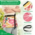 thumbnail image 4 of Yayeee Waist Apron with Pockets for Cooking Waterproof Half Server Aprons, Pink Grapefruit Slices, 4 of 7