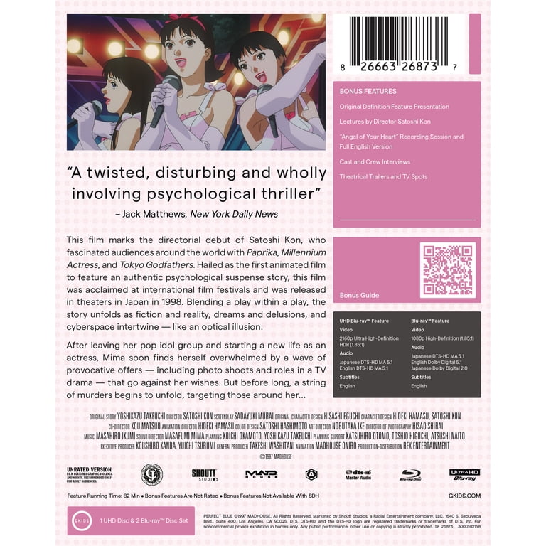 Shout! Factory Perfect Blue Limited Edition Steelbook 4K Ultra HD