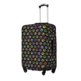 thumbnail image 2 of Daiia Colorful Paw Luggage Cover, Thickened Washable Travel Luggage Covers, Elastic Unique Baggage Covers for 18-20 inch Luggage-Small, 2 of 9