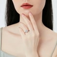 thumbnail image 5 of BERRICLE Sterling Silver 3-Stone Wedding Engagement Rings 2.1 Carat Emerald Cut Cubic Zirconia CZ Anniversary Ring for Women, Rhodium Plated Size 6, 5 of 17