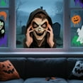 thumbnail image 3 of Happydeer Funny Scary Peeper Creeper Sticker Scary Window Decals Realistic Halloween Window Sticker Static Cling Prank Gifts (Type B), 3 of 13