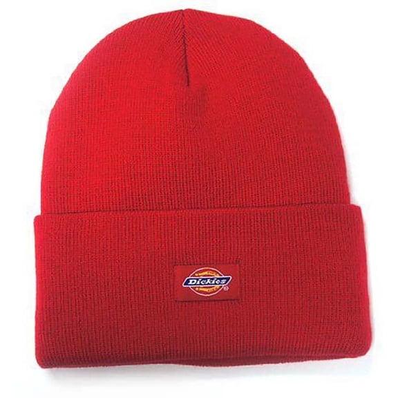 Dickies Core 874 Red Watch Cap Beanie Hat with Cuff 14" Costume Accessory