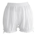 thumbnail image 6 of TRUBKH Slip Shorts for Women Under Dresses Thigh Society Shorts to Wear Under Dresses Dance Shorts Women Under Skirt Shorts Safety Shorts White L, 6 of 7