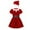 Red, variant on Girl Christmas Dress Crew Neck A-Line Short Sleeve Girls Winter Dresses Baby Christmas Outfit 14-16 years Girls Christmas Dress