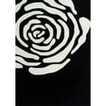 thumbnail image 2 of Designed White Rose in Black Motif  2' x 3' Area Rug, 2 of 2