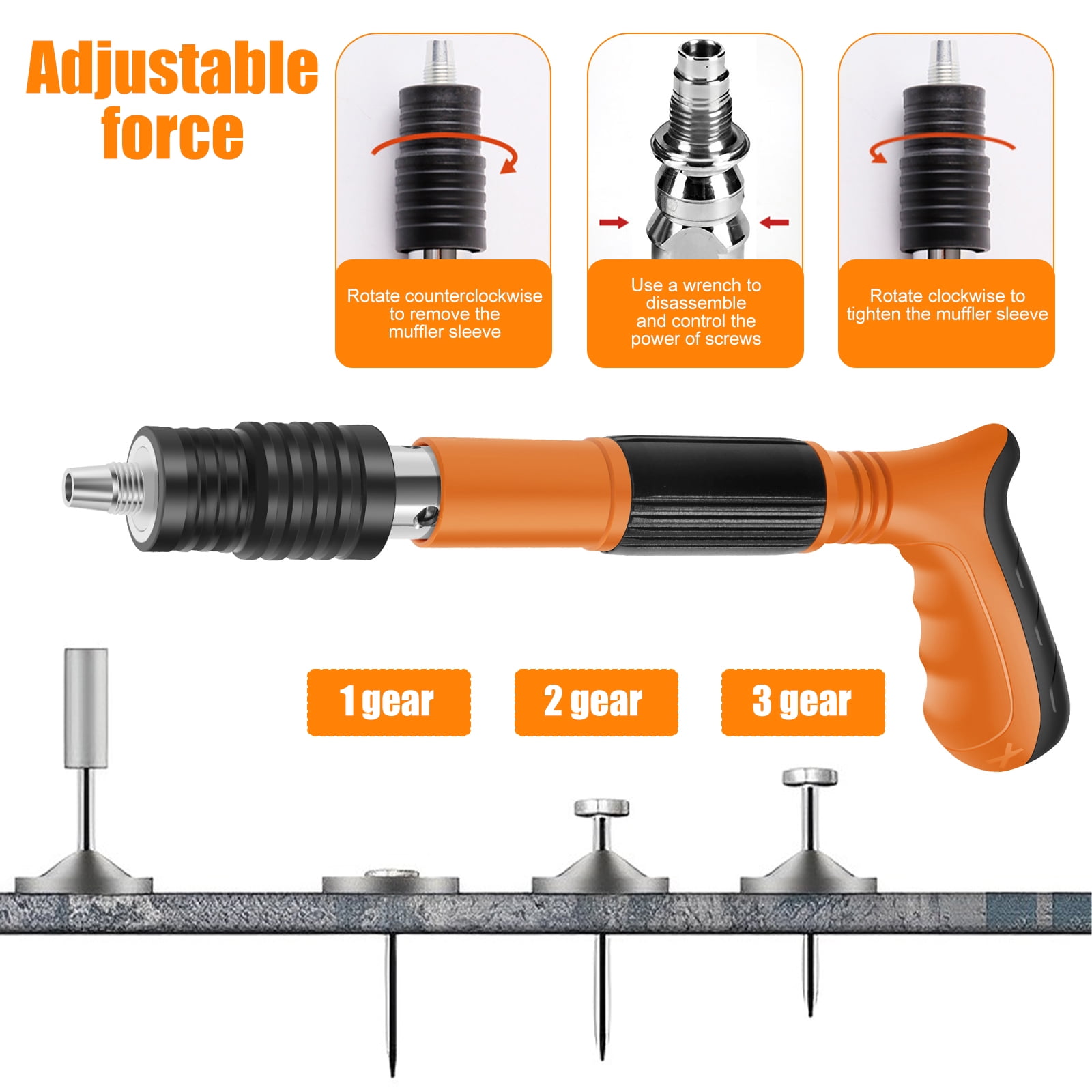 Bascet 2540-20 Manual 7.3 mm Gauge Mini Nailer Nail Gun