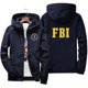 thumbnail image 4 of Nueva moda cremallera hombres mujeres sudaderas con capucha chaqueta estampado del FBI deporte Hip Hop Casual con cremallera Unisex de manga larga chaqueta con capucha abrigo Top 7XL, 4 of 5