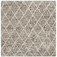 thumbnail image 2 of SAFAVIEH Natura Taegan Geometric Diamonds Area Rug, Ivory/Stone, 6' x 6' Square, 2 of 6