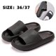thumbnail image 1 of Pantuflas unisex con almohadas, antideslizantes, de secado rápido, para baño, color negro, 36/37, 1 of 4