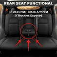 thumbnail image 5 of Full Set Seat Covers Compatible with Tesla Model Y 2020-2025, Waterproof Interior Protectors, Airbag Safe & Split Bench Ready, Premium Black Cushions, 5 of 7