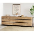 thumbnail image 3 of WAMPAT 3 in 1 Dresser for Bedroom, Closet Organizers and Storage with 12 Drawers, Chest of Drawers with Metal Base, Modern Wood Dresser for Bedroom, Light Oak, 3 of 9