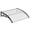 Clear, variant on Senfot 40x40 Inch Outdoor Door Awning Canopy UV Rain Snow Sunlight Protection Brown
