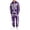 Purple, variant on Norvella Mens Halloween Outfit Sets 2 Piece Skeleton Print Long Sleeve Hooded Pullover Sweatshirts Drawstring Jogger Pants