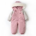 thumbnail image 2 of CUZIBR Baby Winter Hooded Snow Suit Jacket Toddler Baby Thickened Jumpsuit Holiday Dailywear For Child, 2 of 3