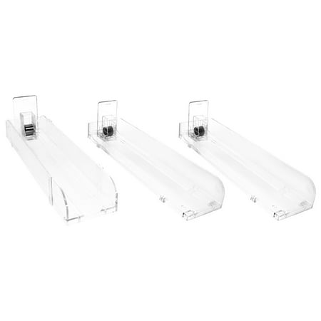 

1 Set Cigarette Showcase Shop Clear Automatic Cigarette Display Stand Pusher with Label for Retail Store