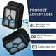 thumbnail image 5 of Replace Kit for CrossWave Cordless Max Series 2787 2554A, 25542, 25548, Multi-Surface Brush Rolls HEPA Filters, 5 of 5