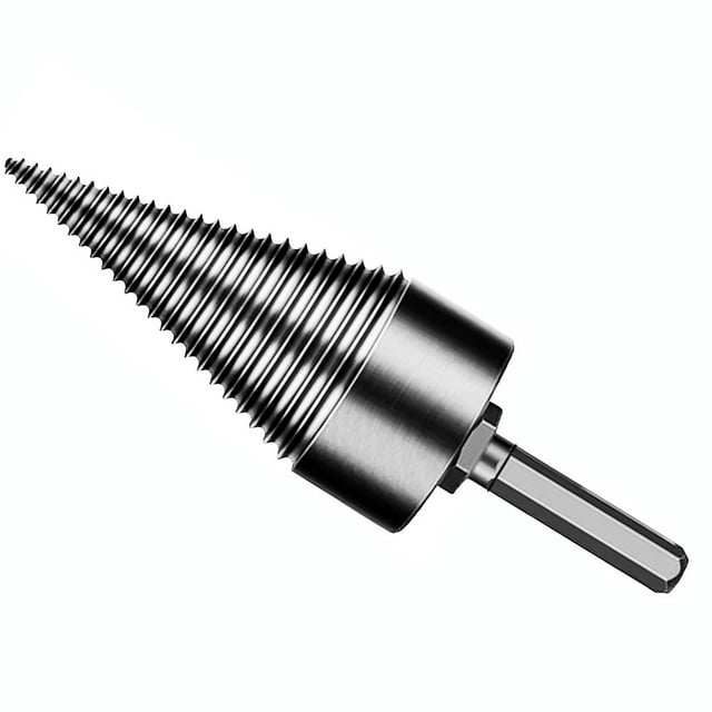 Hex Shank Firewood Drill Bit Wood Splitter Heavy Duty Drill Screw Cone