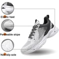 thumbnail image 4 of cyiecw Mens Sneaker Shoes Casual Sport Mesh Sneakers Fashion Running Gym Walking Shoes Trainers Black Grey Blue, 4 of 7