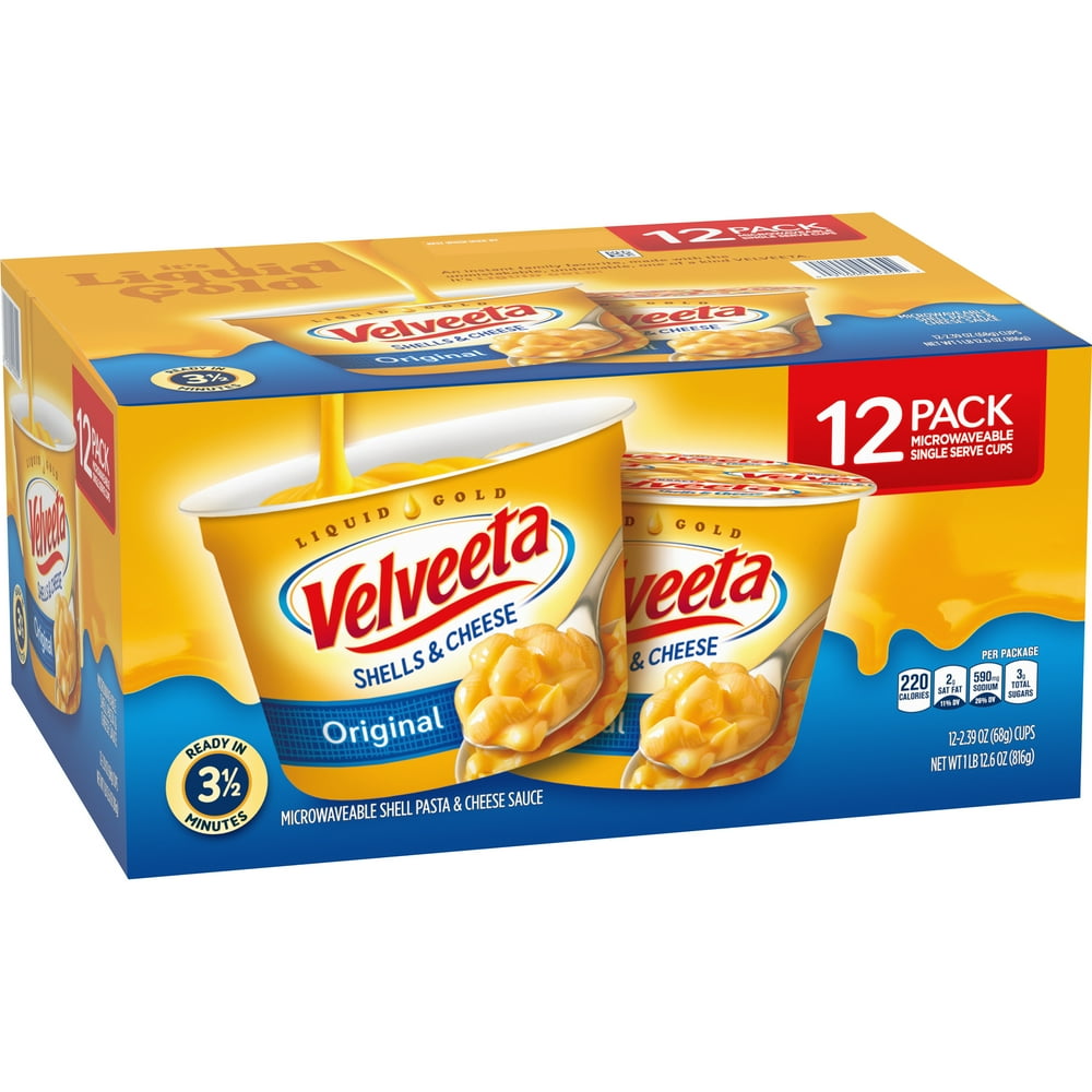 Velveeta Original Shells and Cheese Cups, 2.39 oz (Pack of 1) Walmart