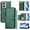 Green, variant on For Moto Moto G85 G84  Zipper Wallet Case，Senior PU Leather Card Slots Magnetic Clasp Shockproof Protective Cover Case