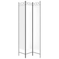 thumbnail image 2 of vidaXL 3-Panel Room Divider White 120x220 cm Fabric, 2 of 5
