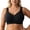 Black, variant on Women's Supportive Wireless Full Coverage Seamless Comfort Fuller Cup Uplift Shape Everyday Plus Size Bra, Size M