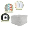 thumbnail image 6 of Majestic Home Goods Ottoman Pouf Towers Gray, 6 of 6