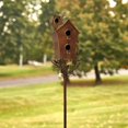 thumbnail image 6 of Zaer Ltd. Large Copper-Colored Multi-Birdhouse Stakes, Room for 2 Bird Families in Each, 6 of 6