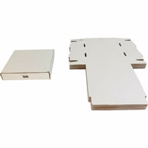 (10) White 7" Record Cardboard Shipping Boxes - 1-7 Capacity