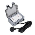 thumbnail image 4 of Power Outlet Box, Safe Operation IP66 Protection Outdoor Socket  For Gardens Garages Toilets, 4 of 8