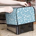 thumbnail image 7 of Lsque Blue Snake Print 4 Slice Toaster Cover , Kitchen Appliance Dustproof Protector , Toaster Protector Dustproof Kitchen Appliance Cover, 7 of 7