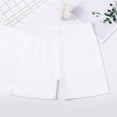 thumbnail image 4 of Tfken Girls Toddler High-Waisted Shorts Stretch Stretchy Summer Casual Elastic Waist Shorts Basic Short Underpants Sports Underwear Teen Child Comfy Clothes Size 5-6 Years White, 4 of 6