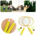 thumbnail image 4 of Juego Raqueta Bádminton Likrtyny para interiores y Exteriores amarillo, 4 of 9