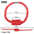 thumbnail image 2 of Minzimin Magnetic Curtain Tiebacks 2 Pack Hand-Woven Curtain Ties, 2 of 6