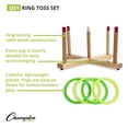 thumbnail image 3 of Champion Sports QS1 Wooden Ring Toss Set,Classic, 3 of 5