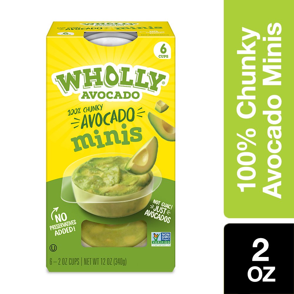 WHOLLY GUACAMOLE Minis, Chunky, 2 oz (6 Pack)