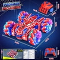 thumbnail image 3 of Huge Wave Spider Remote Control Cars for 6-12 Year Old Boys, Double Sided Rechargeable RC Stunt Car with Cool Light, 360° Flip Gesture Sensing Outdoor Toys for Kids, 3 of 7