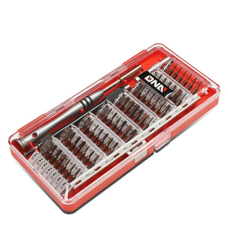

DNA Motoring TOOLS-00078 60 Pcs Handy Tamper Proof Bits Hex Tri-Wing Torx and Spanner Pin Tool Set