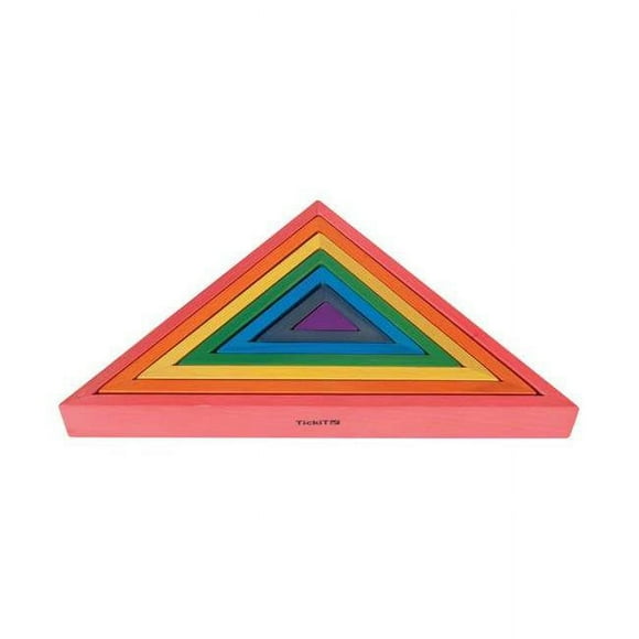 Learning Advantage CTU73418 Wooden Rainbow Architect - Triangles