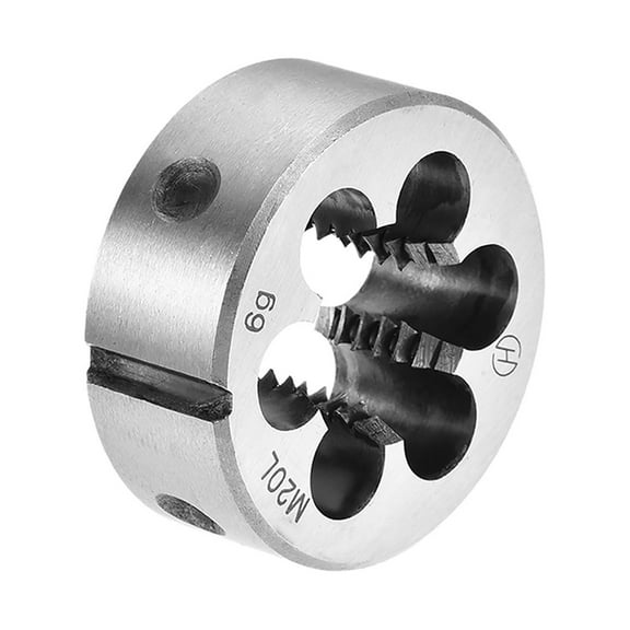 Uxcell M20 x 2.5 Metric Left Hand Alloy Tool Steel Machine Thread Round Threading Dies
