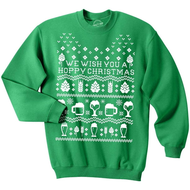 Funny Fish And Beer Ugly Christmas Sweater For Men & Women