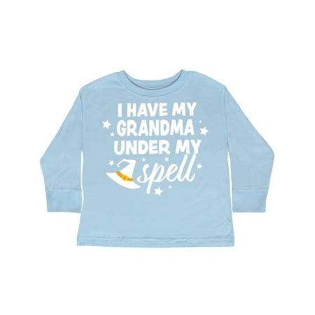 

Inktastic I Have My Grandma Under My Spell with Cute Witch Hat Gift Toddler Boy or Toddler Girl Long Sleeve T-Shirt