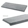 thumbnail image 2 of Pure Era Bullnose Plush Carpet Stair Treads Protector Cover 9" x 30" Indoor Shaggy Rug Self Adhensive Set of 12,Gray, 2 of 8