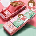 thumbnail image 1 of Pencil Cases Kawaii Stationery School Supplies School Cute Multifunction Pen Box, 1 of 3