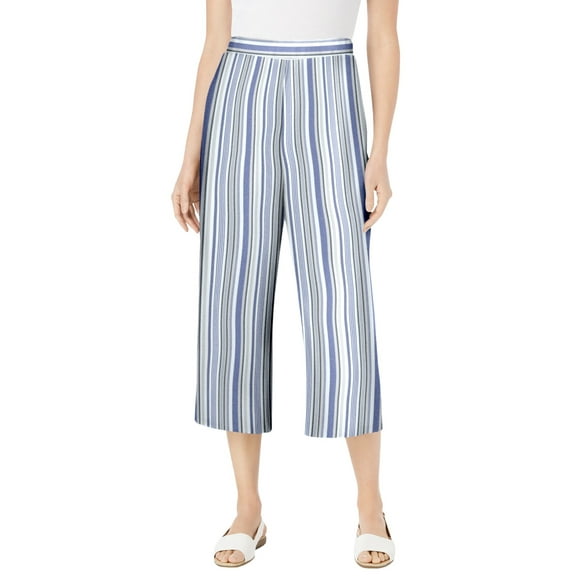 Woman Within Plus Size Linen Capri (Petite Available)