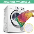 thumbnail image 6 of Colorful Tie Dye Pattern Square Tablecloth,Waterproof Square Table Cover,Wipeable Spillproof Washable Table Cover for Home Kitchen Party Decor 52"x52"(132x132cm), 6 of 6