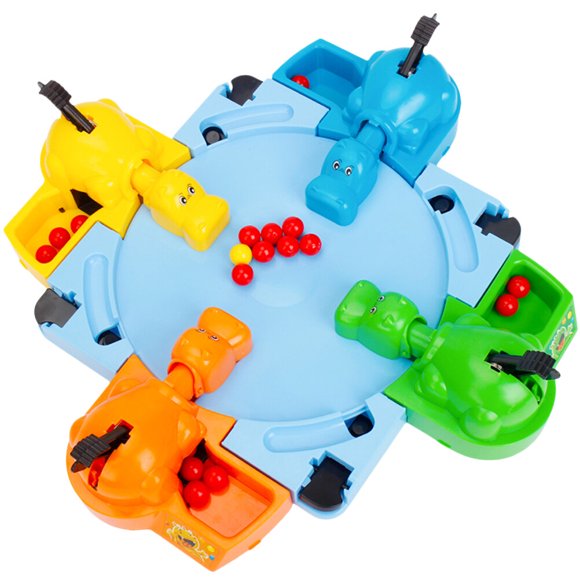 1 Set Marble-swallowing Hippo Toy Funny Early Education Toy Educational Plaything for Boys Girls Toddlers