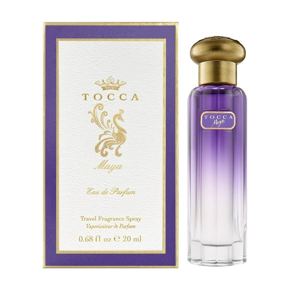 Tocca Women's Perfume, Maya Fragrance, 0.68 oz (20 ml) - Warm Floral, Wild Iris, Blackcurrant, Patchouli Heart - Hand-Finished Bottle