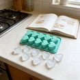 thumbnail image 6 of Heart-Shaped Silicone Ice Cube Tray – Miyuadkai 10-Cavity Mold for DIY Baking, Cookies & Cakes, Light Green Flexible Mold for Easy Demolding, Spring Baking Essential for Easter Treats, 6 of 8