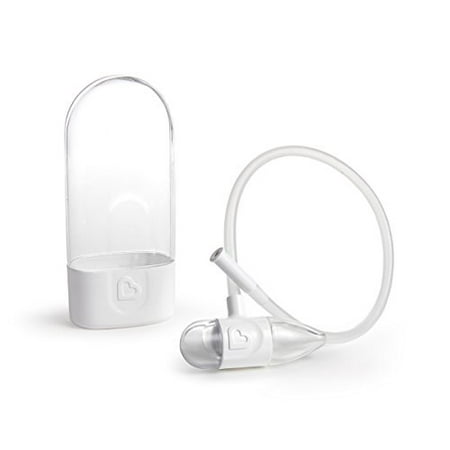 Munchkin Clear Nose Baby Nasal Aspirator, Hygienic Snot Sucker for Stuffy Noses, White